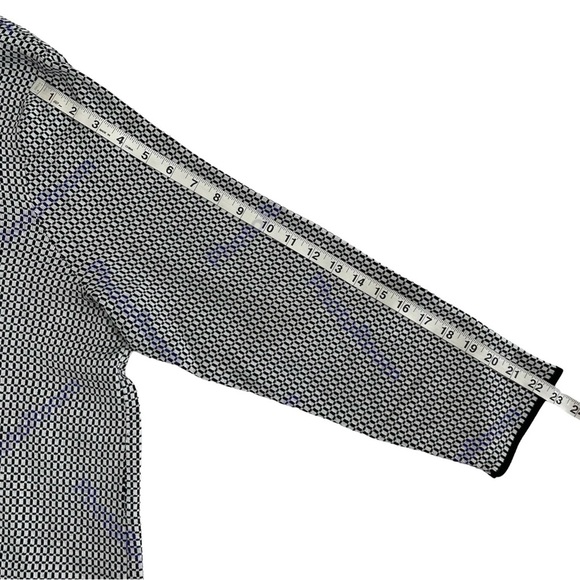 Talbots 3X Houndstooth Knit Cardigan Open Front Pockets Cozy Casual Minimalist - Picture 13 of 14